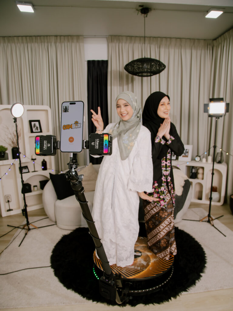 Cambox 360 photobooth setup at a Kuala Lumpur wedding